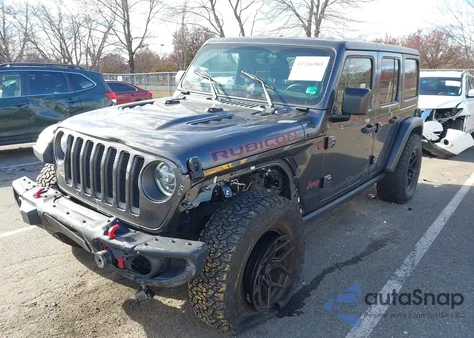 2021 Jeep Wrangler Unlimited Rubicon 4X4 z USA, uszkodzony, nr VIN 1C4HJXFG9MW664300